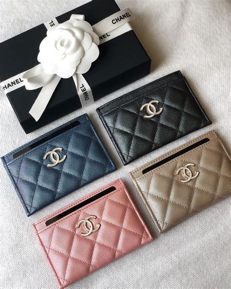 chanel card holder with zipper|Chanel small card holder price.